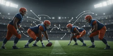 Dynamic illustration of USFL defensive strategies and formations