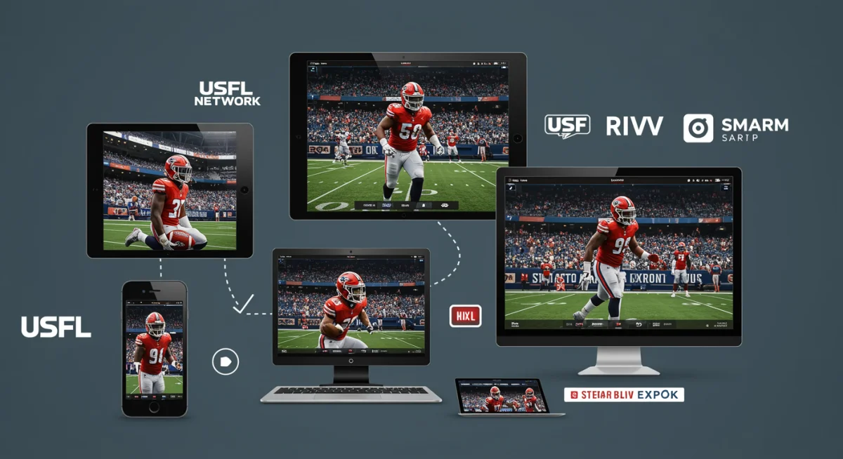 Multi-platform USFL viewing experience across digital devices