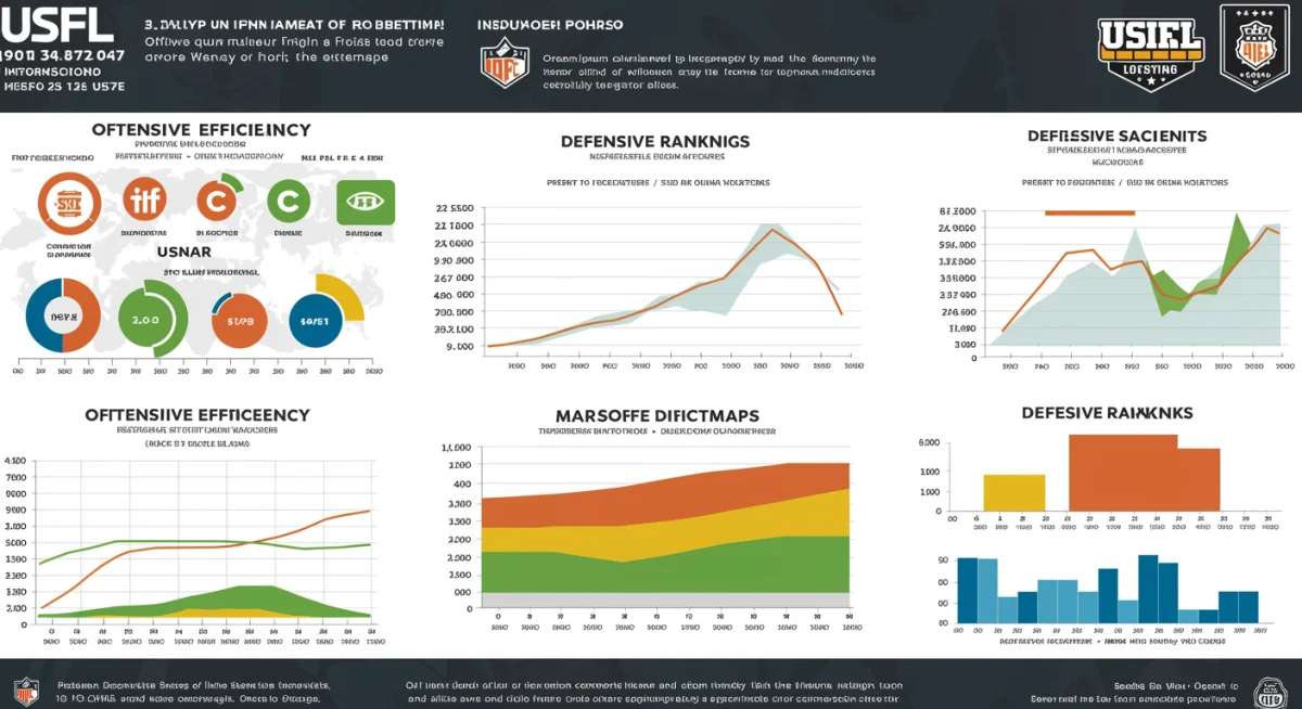 Infographic displaying key USFL statistical metrics for informed betting decisions
