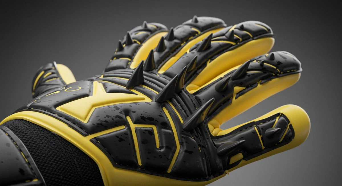 Ergonomic finger protection system in a modern goalkeeper glove