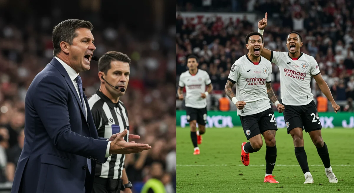 NFL coach arguing with referee over controversial call